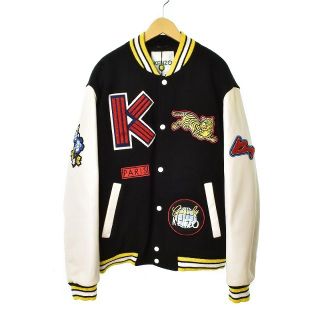 90s ヴィンテージ 葛飾北斎KENZO ケンゾー 袖革  スタジャン