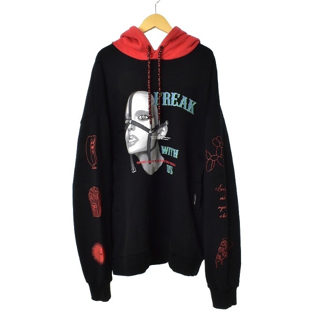 MARCELO BURLON FREAK WINGS OVER HOODIE L