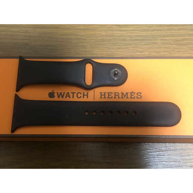 Apple Watch HERMES ブラックスポーツバンド 42/44/45 Apple Watch HERMES ブラックスポーツバンド 42/44/45