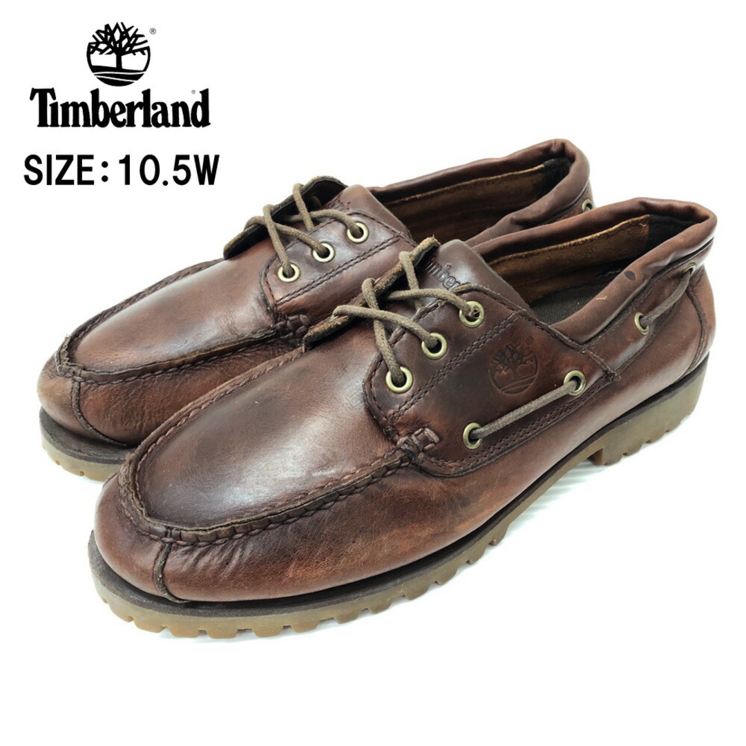 Timberland(ティンバーランド)の【中古】Timberland ティンバーランド 3 EYE デッキシューズ ブラウン サイズ：US 10.5W 古着 中古 mellow メンズの靴/シューズ(デッキシューズ)の商品写真