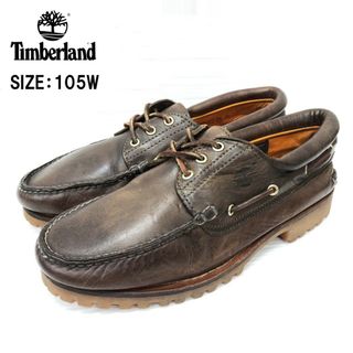 ティンバーランド(Timberland)の【中古】Timberland HERITAGE 3 EYE CLASSIC LUG 30003 ティンバーランド ヘリテージ 3アイ クラシック ラグ デッキシューズ ブラウン サイズ：US 105W 古着 中古 mellow(デッキシューズ)