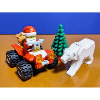 レゴ(Lego)のレゴ★北極サンタ＆４ＷＤバギーカー タイプA オリジナル 美品(キャラクターグッズ)