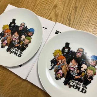 ワンピース(ONE PIECE)の麦わらの一味　オリジナルプレート　非売品　2枚セット(食器)