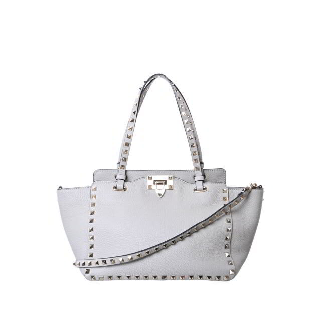 VALENTINO 2way ロックスタッズ レザー ショルダー バッグ-