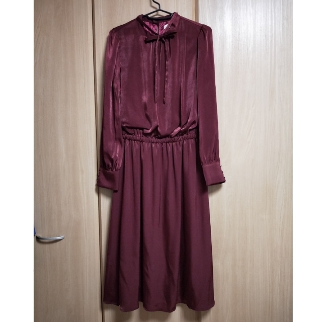INDEX(インデックス)のINDEX　ワンピース　ボルドー レディースのフォーマル/ドレス(ミディアムドレス)の商品写真