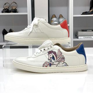 マリナボーダー 6086 未使用 エルメス レザー ペガサス Hロゴ