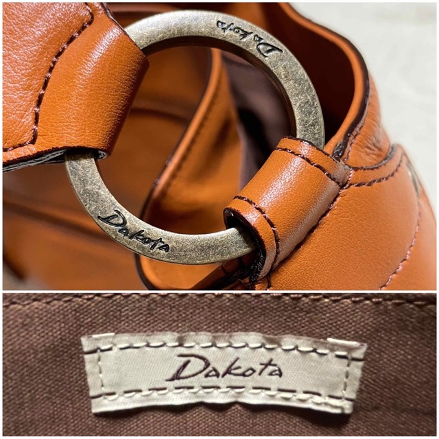 未使用 ダコタ Dakota リアルレザー ナチュラル ショルダーバッグ