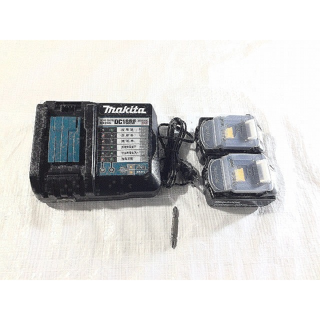 ☆未使用 最新型☆makita マキタ 18V 充電式インパクトドライバ TD173DRGXB 黒/ブラック バッテリー2個(18V 6.0Ah) 充電器 ケース付 66460