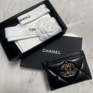 シャネル(CHANEL)のCHANEL カードケース 黒(パスケース/IDカードホルダー)