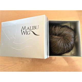 未使用！MALIBU　トップピース（部分ウィッグ・長丸形）ダークブラウン