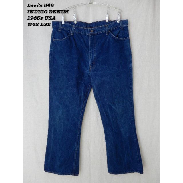 Levi's 646 DENIM PANTS USA 1983s W42 L32