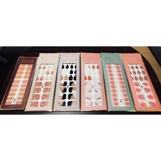 ZINIPIN  ジェルネイルシール　6点セット(ネイル用品)