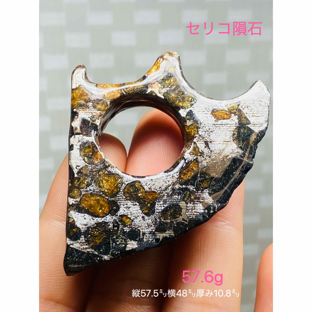 パラサイト隕石 57.6g 隕石 メテオライト セリコ隕石 希少 高 パラサイト隕石 57.6g 隕石 メテオライト セリコ隕石 希少 高