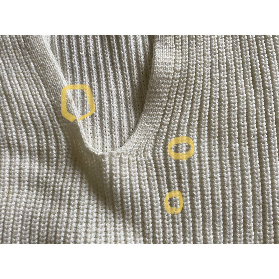 【SHENERY】片畦スリットネックチュニックニット レディースのトップス(ニット/セーター)の商品写真