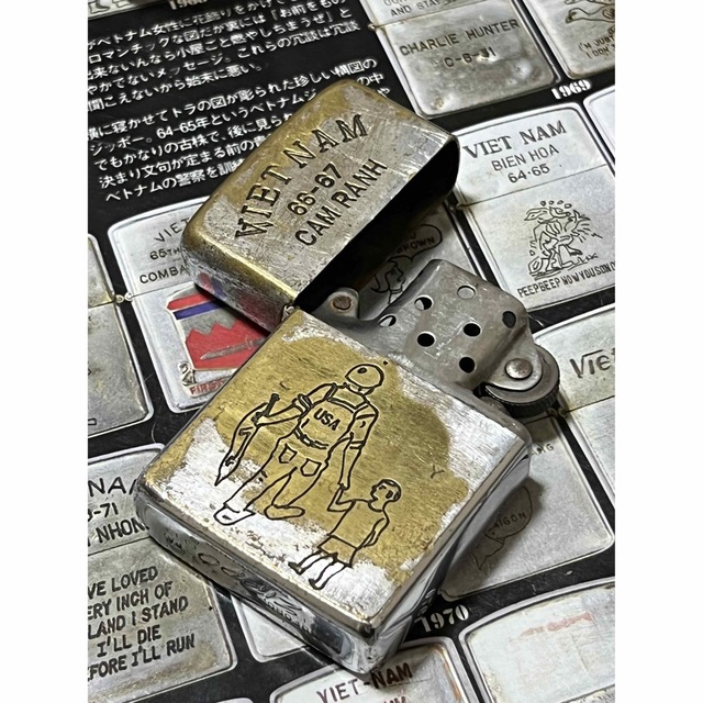 安い新作登場】 ZIPPO - 本物 1966年製ベトナムジッポー「メットマン