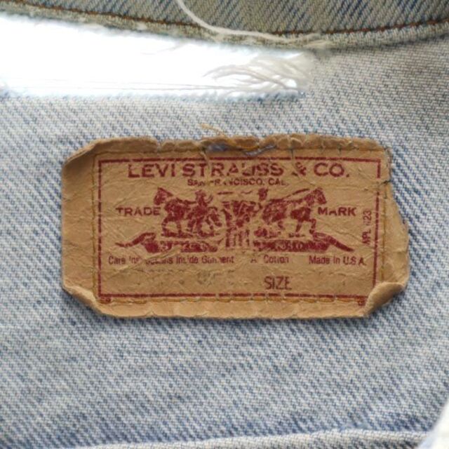 40着丈リーバイス 80s ヴィンテージ USA製 デニムジャケット 40 Levi's Gジャン メンズ   【230301】