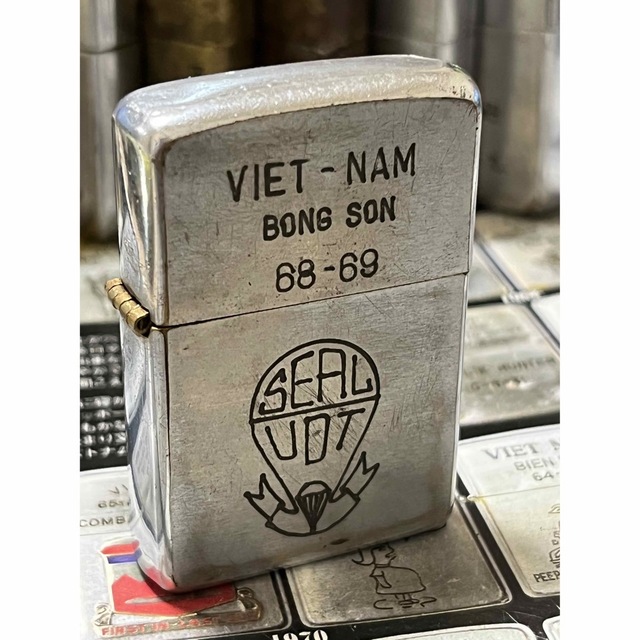 【ベトナムZIPPO】本物 1968年製ベトナムジッポー「韓国海軍特殊戦旅団」