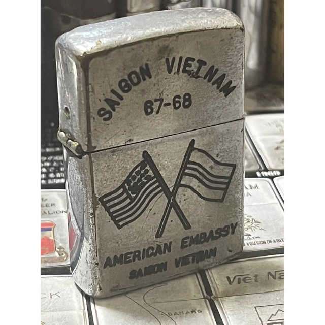 【ベトナムZIPPO】本物 1967年製ベトナムジッポー「アメリカ国旗」VIET