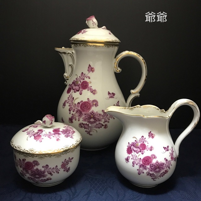 MEISSEN(マイセン)の☆御専用　マイセン／シノワズリ 柿右衛門 サーヴィス「東洋の花／昆虫と蝶」21点 インテリア/住まい/日用品のキッチン/食器(食器)の商品写真