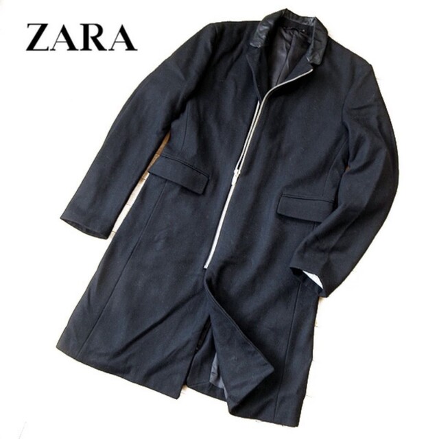 ZARA(ザラ)のZARA　メンズウールコート メンズのジャケット/アウター(チェスターコート)の商品写真