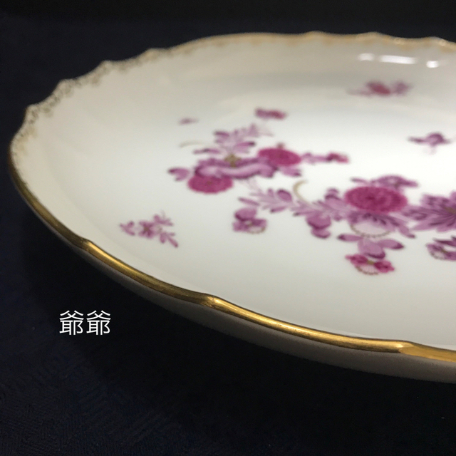 MEISSEN(マイセン)の☆御専用　マイセン／シノワズリ 柿右衛門 大皿 ２枚「東洋の花／蝶と昆虫」 インテリア/住まい/日用品のキッチン/食器(食器)の商品写真