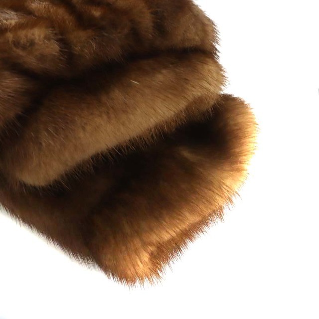サガミンク SAGA MINK 銀サガ 毛皮コート ミドル丈 11 L 茶 サガミンク SAGA MINK 銀サガ 毛皮コート ミドル丈 11 L 茶