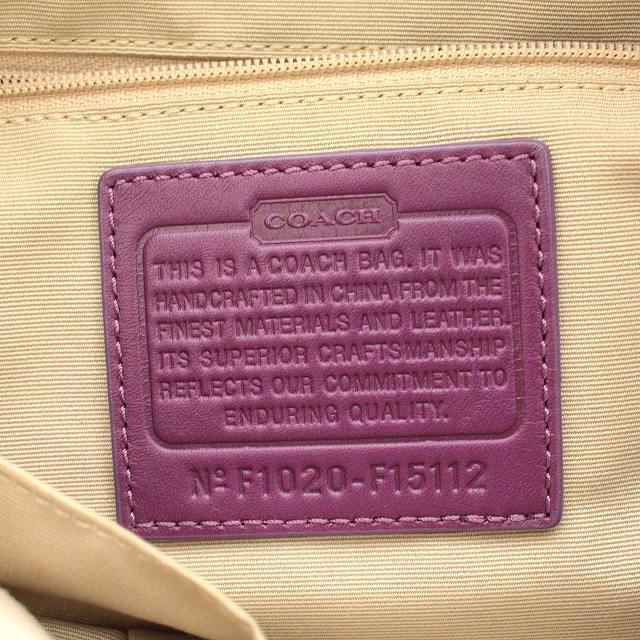 COACH(コーチ)のコーチ COACH トートバッグ シグネチャー キャンバス 紫 パープル レディースのバッグ(トートバッグ)の商品写真