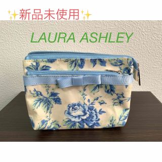 ローラアシュレイ(LAURA ASHLEY)の【新品未使用】ローラアシュレイ　ポーチ　メイク(ポーチ)