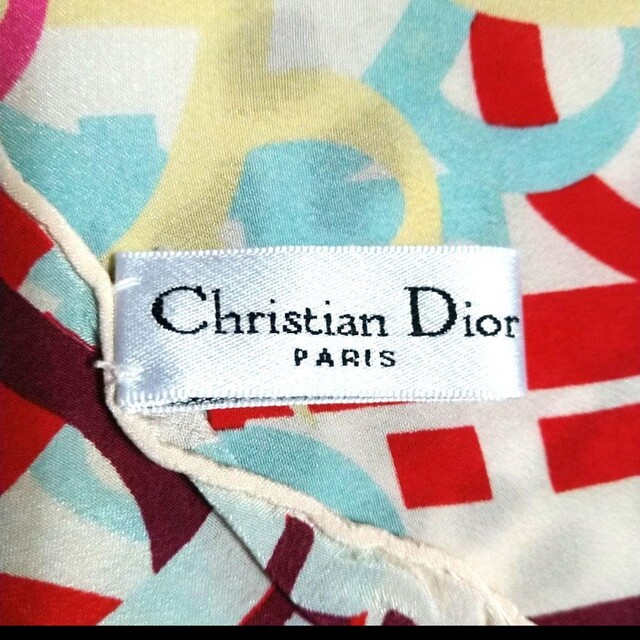 Christian Dior(クリスチャンディオール)の【Christian Dior】クリスチャンディオール　スカーフ　ショール レディースのファッション小物(バンダナ/スカーフ)の商品写真