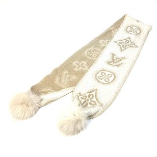 ヴィトン(LOUIS VUITTON) マフラー/ショール(レディース)(ゴールド