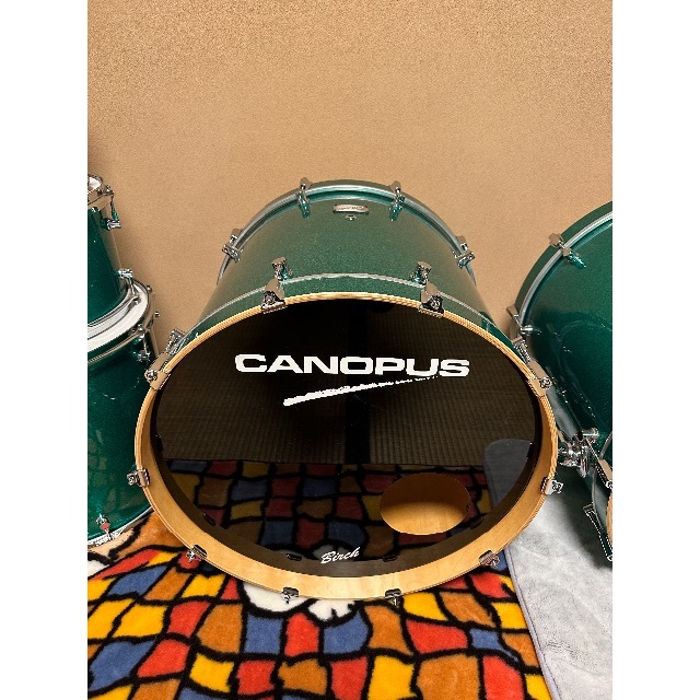 カノウプス　CANOPUS Birth ツーバスドラムセット特注ファイバーケース