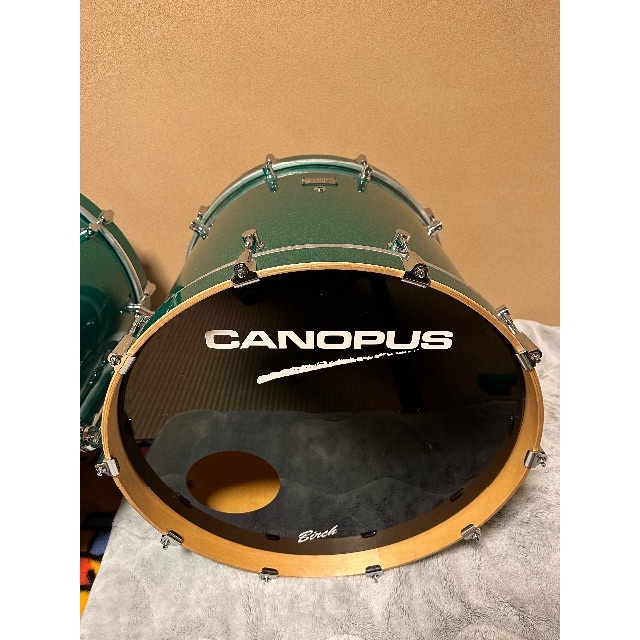 カノウプス　CANOPUS Birth ツーバスドラムセット特注ファイバーケース