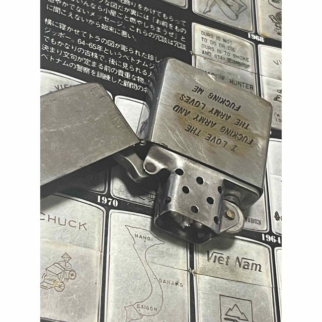 ベトナムZIPPO】本物 1969年製ベトナムジッポー「ピースマーク」TAY