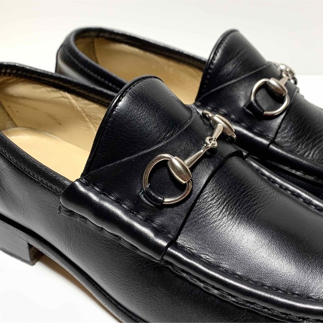 Gucci - ☆良品 グッチ ホースビット レザー ローファー シューズ 黒
