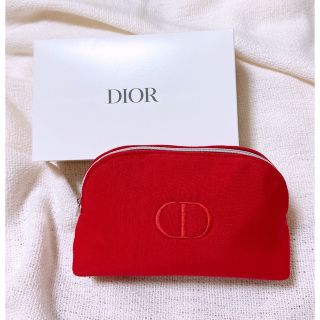 Dior - ディオール 2023年最新 ノベルティ ポーチ レッドの通販 by