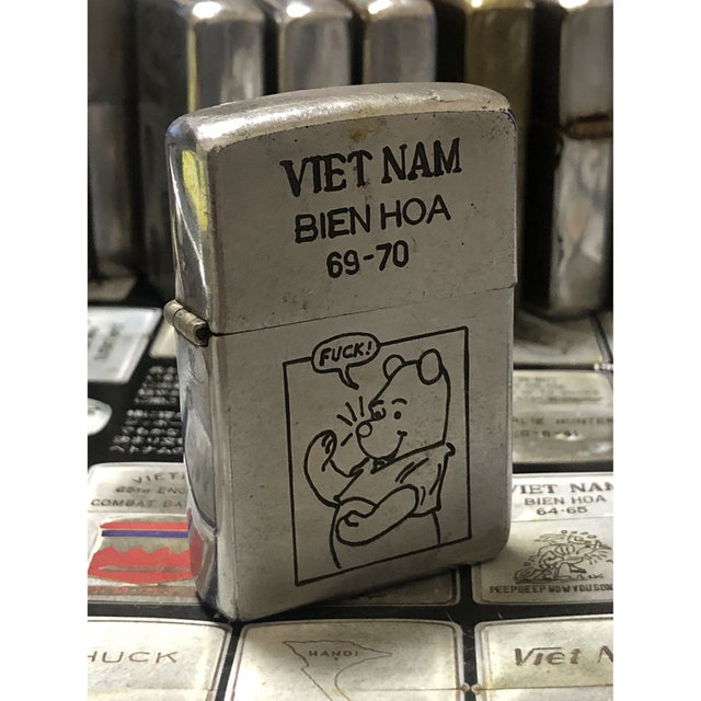 ベトナムZIPPO】本物 1969年製ベトナムジッポー「くまのプーさん