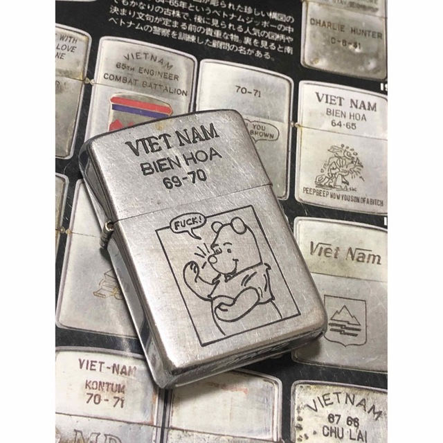 ベトナムZIPPO】本物 1969年製ベトナムジッポー「くまのプーさん