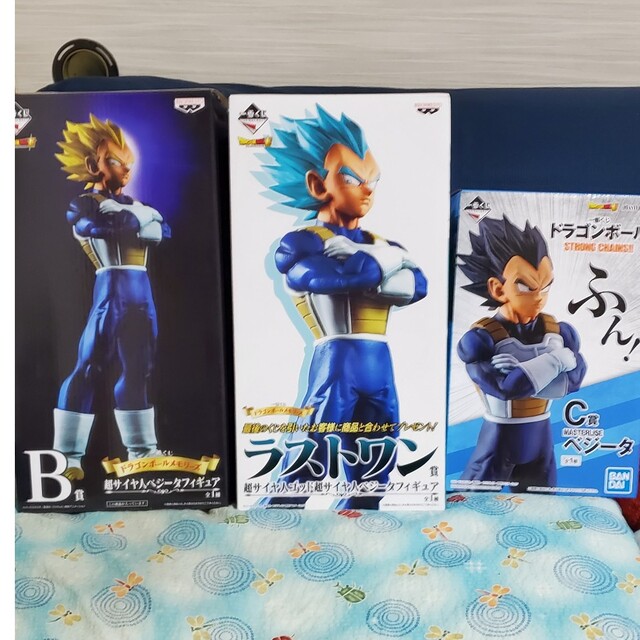 ドラゴンボール 1番くじ ベジータの空箱3体セットです。フィギュア付きません。