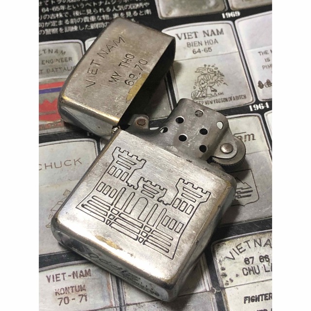 【ベトナムZIPPO】本物1969年製ベトナムジッポー「米軍工兵隊」MY THO