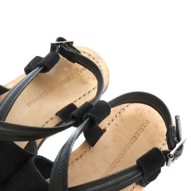 DOUBLE STANDARD CLOTHING(ダブルスタンダードクロージング)のダブルスタンダードクロージング サンダル 35.5 22.5cm ベージュ 黒 レディースの靴/シューズ(サンダル)の商品写真