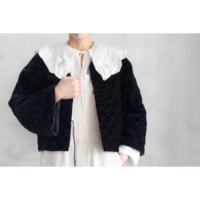 期間限定値下げ　TOWAVASE ベルベット　刺繍　ジャケット ベロア　コート | フリマアプリ ラクマ
