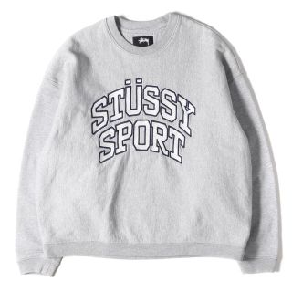 ステューシー(STUSSY)のSTUSSY ステューシー スウェット STUSSY SPORTロゴ オーバーサイズ スウェットシャツ RELAXED OVERSIZED CREW 22AW ヘザーグレー M  トップス トレーナー 【メンズ】【中古】(スウェット)