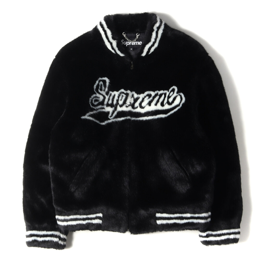 supreme フリース ジャケット s 黒