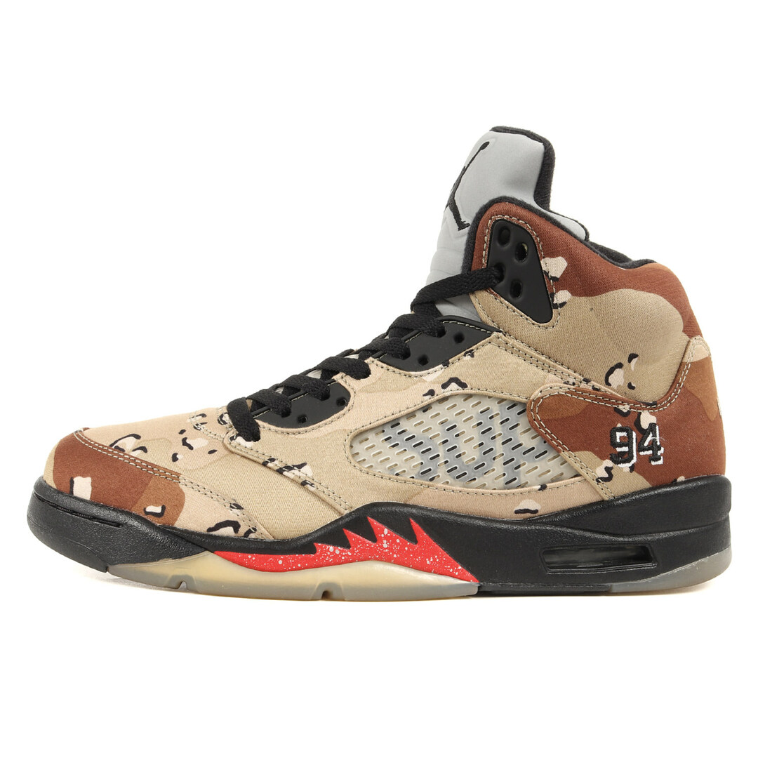 Supreme シュプリーム NIKE AIR JORDAN 5 RETRO (824371-201) 15AW ナイキ エアジョーダン 5 レトロ デザートカモ 迷彩 バンブー サイズ：US9 27.0cm スニーカー コラボ【メンズ】