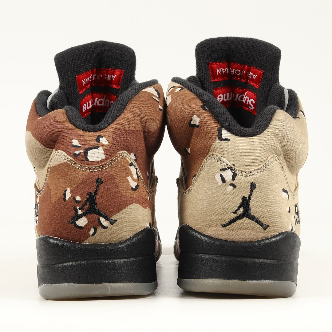 Supreme シュプリーム NIKE AIR JORDAN 5 RETRO (824371-201) 15AW ナイキ エアジョーダン 5 レトロ デザートカモ 迷彩 バンブー サイズ：US9 27.0cm スニーカー コラボ【メンズ】