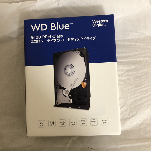 6TB HDD (WD60EZAZ-RT) 新品未開封