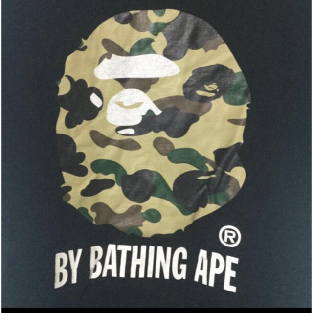 A BATHING APE(アベイシングエイプ)の最終値下げ APE 迷彩カモ柄 大猿 Tシャツ 20年以上前のレアもの  美品 メンズのジャケット/アウター(その他)の商品写真