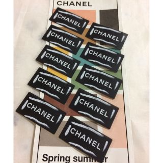 シャネル(CHANEL)の✨CHANEL✨ ロゴステッカー ブラック【10枚】✨(ラッピング/包装)