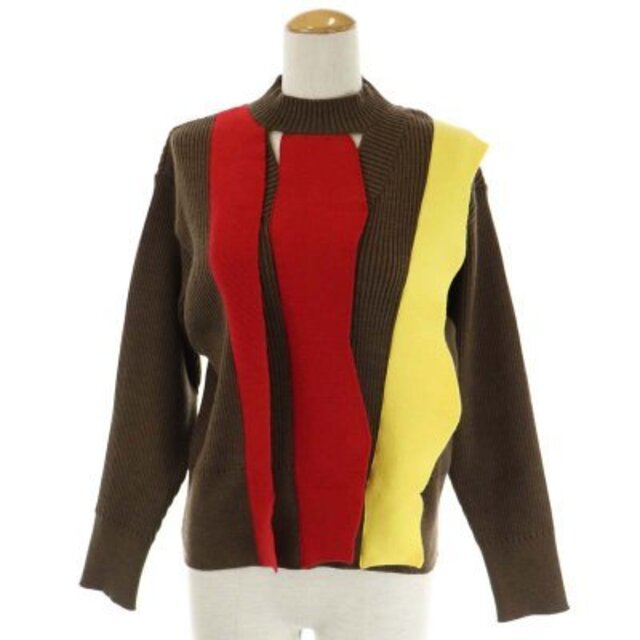 アキラナカ Adela asymmetry panel knit ニット から厳選した