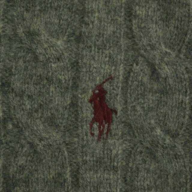 ポロ バイ ラルフローレン ロゴ刺繍ウールケーブルニット セーター 長袖 4